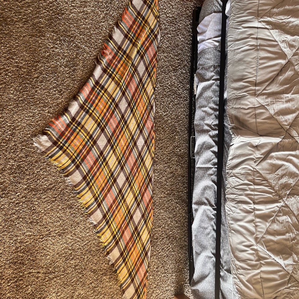 Plaid Multicolor Throw Scarf